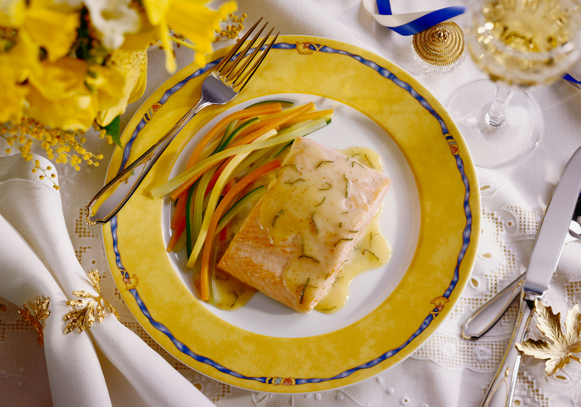Salmon-Yellow-Plate